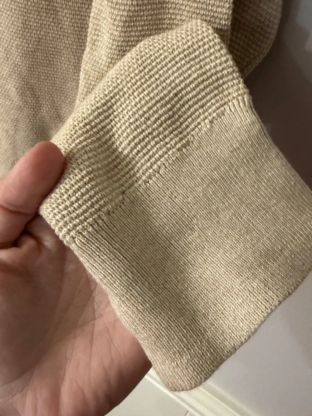 J. Crew Men’s Tan Long Sleeve 100% Cotton Knit Crewneck Sweater Sz XL NWT